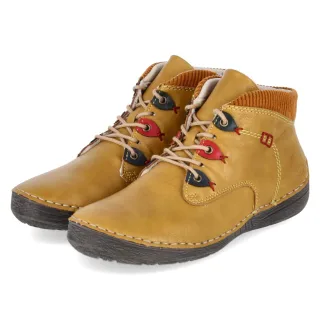 Rieker Schnürboots  Gelb - Gr. 36 -  Textil