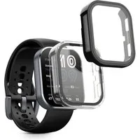 kwmobile Displayschutzfolie 2x Glas Hülle für Amazfit Bip 6, 2 Stück, Schutzhülle Fullbody Fitnesstracker Case Set aus Glas