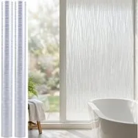 shop'n smile ideoon Sichtschutzfolie 3D Sichtschutzfolie Wellen 45x200cm Fensterfolie UV-Schutz haftend, (2-St), dekoratives Wellendesign/zuschneidbar, abzulösbar/Milchglas-Effekt