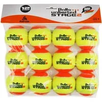 Balls Unlimited Tennisball Stage 2 - 12 Tennisbälle - Play and Stay Ball - (12er Beutel)