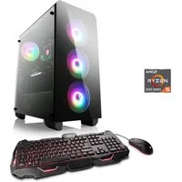 CSL Theseus V24585 Gaming-PC (AMD Ryzen 5 5500, GeForce RTX 3050, 16 GB RAM, 500 GB SSD, Luftkühlung)