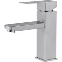 HOMELIVE Waschtischarmatur Wasserhahn Bad Badarmatur Armatur Mischbatterie waschbecken Einhebelmischer für Bad,Heiß und kalt Bad Wasserhahn,Gebürstet