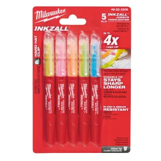 Milwaukee INKZALL™ Leuchtmarker blau/grün/orange - 48223206
