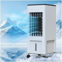 Rebonique Standventilator 3 in 1 Luftkühler Luftbefeuchter Ventilator Leise 8H Timer 3 Geschw., 70° Oszillation 8L Wassertank Fernbedienung 8H Timer
