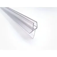 Kristhal Dusch- & Baddesign Duschdichtung Duschdichtlippe mit 20 mm Lippe und Abtropfleiste, L: 100 cm, Ersatz Dichtung für Duschtür oder Duschabtrennung aus 6 oder 8 mm Glas
