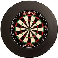 HOME DELUXE Dartscheibe inkl. Surround GOOD DARTS, inkl. 6 Pfeile, Wandschutz und Aufhängung