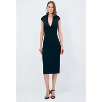 adL Cocktailkleid Midikleid mit breitem Kragen