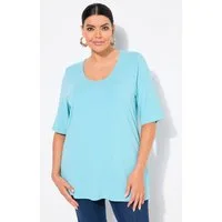 Ulla Popken T-Shirt Shirt 1/2 Arm Doublelayer