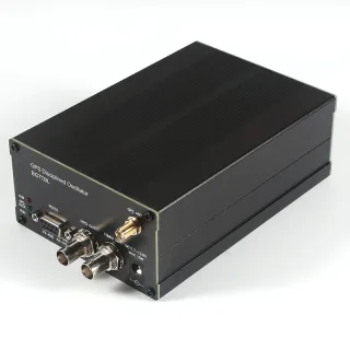LCD GPS Disciplined Oscillator 10MHz High Precision Frequency Generator RS232 NMEA Output EU Plug
