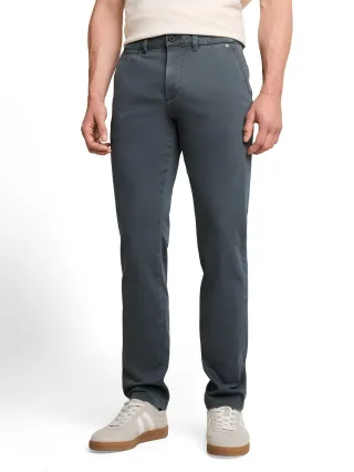 Tom Tailor - TTSIMON SLIM Chino Hose im Washed-Look Darkest Olive - Gr. - 34