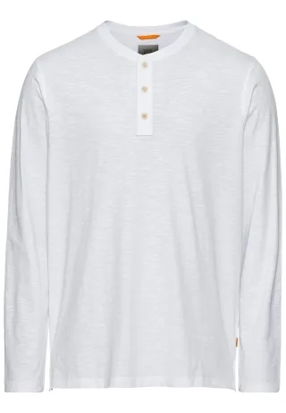 camel active - Henleyshirt aus zertifiziertem Organic Cotton white - Gr. - 3XL
