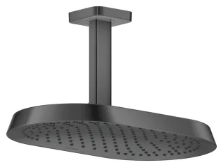 Hansgrohe AXOR ShowerSphere Kopfbrause 370/220 1jet EcoSmart mit Deckenanschluss, Brushed Black Chro 39761340