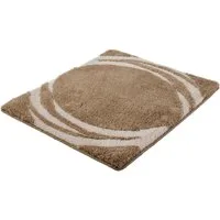 Kleine Wolke Badematte »Mystic«, Badvorleger, Badezimmer Teppich, Höhe 25 mm, rutschhemmend beschichtet, fußbodenheizungsgeeignet, Polyacryl, rechteckig, Badteppich, modernes Design, Hoch-Tief Effekt, rechteckig & rund