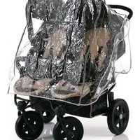 Hauck Kinderwagen-Regenschutzhülle Universal, Regenschutz Regenverdeck für Geschwisterwagen