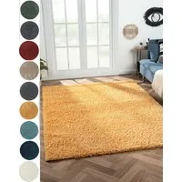 Myflair Möbel & Accessoires Hochflor-Teppich My Shaggy, rechteckig, Höhe: 37 mm, Shaggy, Uni-Farben, leicht glänzend, Microfaser, extra flauschig