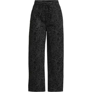 Gemusterte 7/8-Jeans mit weitem Bein High Waist in Petite-Größe, Damen, size: petite, Schwarz, by Lands' End
