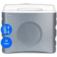 Medion® Kühlbox Thermoelektrisch MD10735, 25 Liter, Kühl und Warmhaltefunktion, für Auto, Boot & Camping, grau