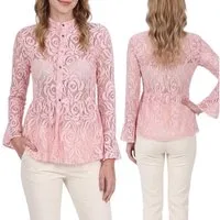 Sarcia.eu Blusentop John Zack Hellpinke Bluse aus Spitze
