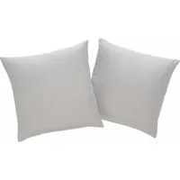 OTTO home Dekokissen Parry Microfaser, 2-er Set, unifarben, Kissenhüllen ohne Füllung, mit Reißverschluss