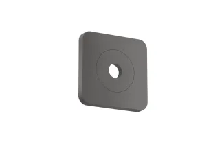 Hansgrohe Wandrosette AXOR Citterio C 120/120 softsquare brushed black chrome , 28801340 28801340