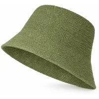 ZUKUNFTSENKEL Fischerhut aus Papierstroh – Leichter Sommerhut mit breiter Krempe (Sonnenschutz, Damen, Herren) Anglerhut Bucket Hat
