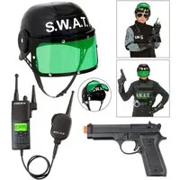 Widmann S.r.l. Kostüm WIDMANN Accessoire Set SWAT 3 Teile