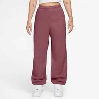 Nike Sportswear Sporthose W NK STDO FLC MW HR OS CFF PNT mit elastischem Bund, aus Baumwolle und Polyester, Basic Passform