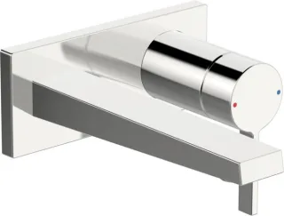 Hansa Waschtischarmatur Unterputz HANSALOFT 5757 Ros. eckig Ausld. 197mm 4.0 DN 15 chr 57572183