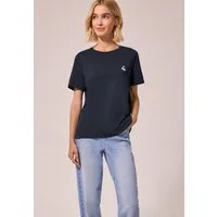 STREET ONE STUDIO Rundhalsshirt mit Rundhalsausschnitt