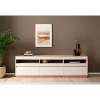 Home affaire Lowboard Sonora, moderner TV-Unterschrank, Kommode in Eiche Artisan, TV-Schrank, filigrane Rahmenoptik, ausreichend Stauraum, vielseitig einsetzbar
