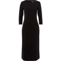 Les Lunes Jerseykleid DAKOTAA Dress Midi Wadenlanges Kleid mit seitlichem Schlitz