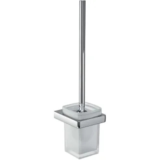 Emco Trend Toilettenbürstengarnitur 021500100 chrom, Wandmodell, Kristallglas satiniert