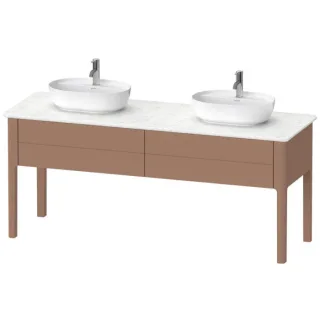 Duravit Luv Waschtisch-Unterschrank LU9562B5454 173,3x57x74,3cm, 2 Auszüge, stehend, Mandel Seidenmatt