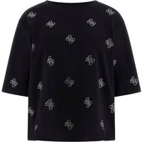 Guess Kurzarmshirt SILVY 4G SS CN T-SHIRT- Basicshirt - T-Shirt Damen - Kurzarmshirt