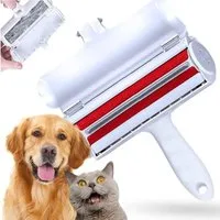 OLi Tierhaarentferner Tierhaarentferner für Katzen und Hunde, wiederverwendbares, selbstrein, Rollen-Set aus Baumwollplüsch, für Betten, Sofas, Katzenbetten