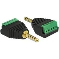 Adapter Klinkenstecker 4,4mm >Terminalblock 5Pin schwarz