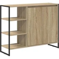 vidaXL Sideboard Seitenschrank Sonoma 96,5 x 30 x 75 cm Holzwerkstoff (1 St)