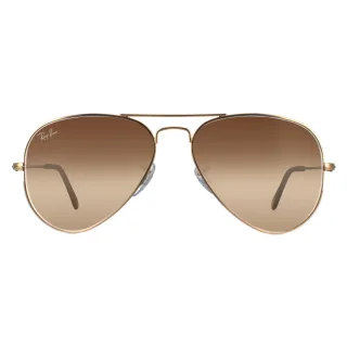 Ray-Ban Aviator Unisexe Gold Brown Gradient Sunglasses RB3025