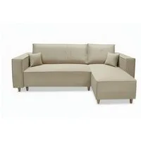 MARPUR Ecksofa RIO, Velourstoff, Bettfunktion und Bettkasten