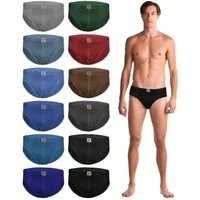 TEXEMP Slip 6er Pack Herren Slips Baumwolle Unterhosen Schlüpfer Unterwäsche S-6XL (Spar-Set, 6-St) 100% Baumwolle