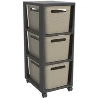 ROTHO Rollcontainer BRISEN Rollcontainer 3 x 16 l, (3 St)