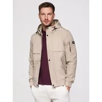 OMBRE Allwetterjacke Herren Allwetterjacke wasserdicht mit Kapuze Beige XL (kein Set, 1-St)