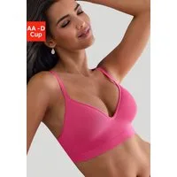 LASCANA Push-up-BH COMFY BRA ohne Bügel aus Baumwolle mit Struktur, bequemer BH