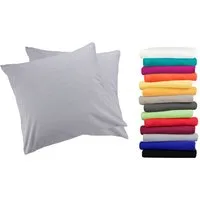 MOON Heimtextilien Kissenbezug / Seitenschläferkissenbezug 2er Pack MOON-Luxury Linon 100% Baumwolle, Linon