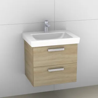 Artiqua 414 Waschtischunterschrank für Subway 2.0 7113F1 Castello Eiche quer NB, 414-WU2L-V63-7134-4 414-WU2L-V63-7134-426
