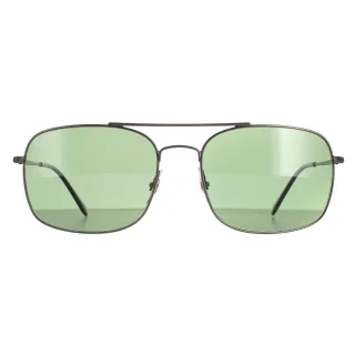 Ray-Ban Aviator Herren Gunmetal Grün Polarisiert RB3611