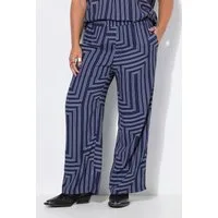 Studio Untold Schlupfhose Palazzohose Wide Legs Grafikprint Elastikbund