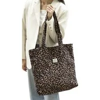 Bextsrack Schultertasche Canvas Handtasche Leopardenmuster Crossbody Tasche