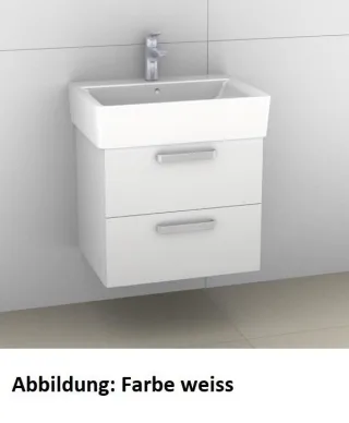 Artiqua 412 Waschtischunterschrank für Connect Cube E7141, E8101 Oxid Hellgrau quer, 412-WU2L-I14-71 412-WU2L-I14-7183-721