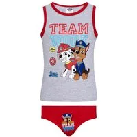 PAW PATROL Hemd & Hose Paw Patrol Jungen Unterwäsche Set Tankshirt & Slip 2-teilig Sommer (Set, 2 Teile Jungen Bekleidungsset) Jungen Unterwäsche Set Hemd + Slip